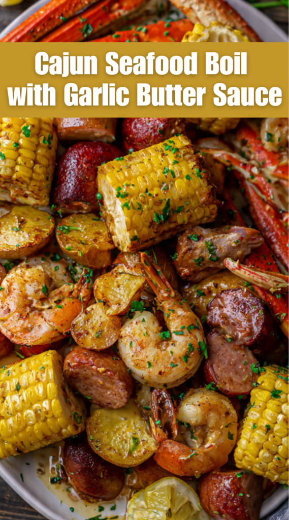 Cajun Seafood Boil with Garlic Butter Sauce