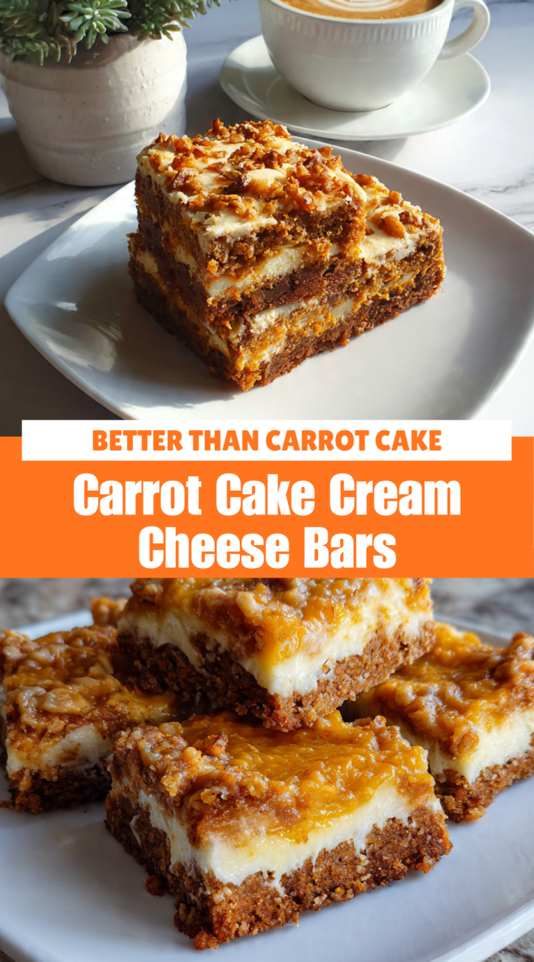 Carrot Cake Cream Cheese Bars