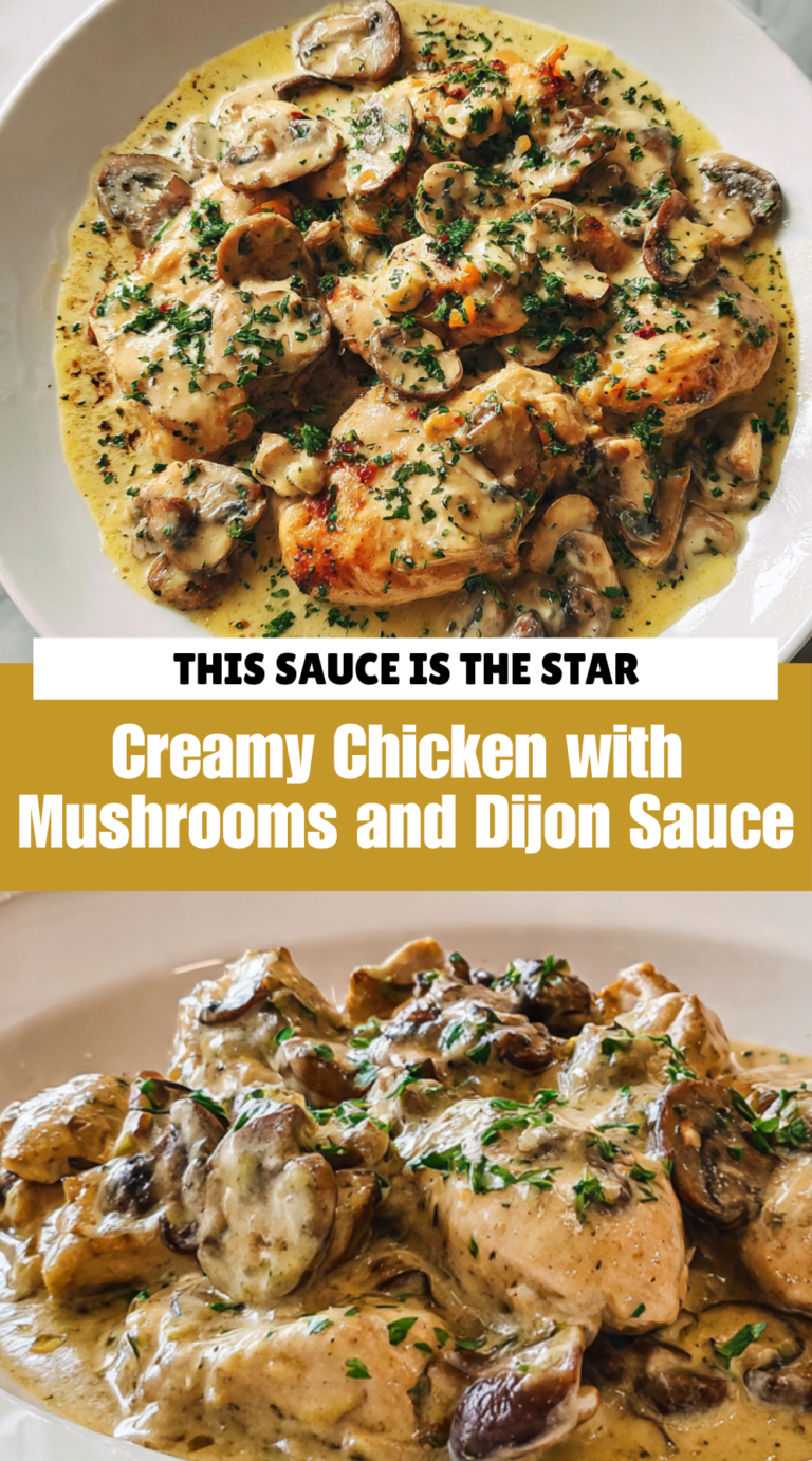 Creamy Chicken with Mushrooms and Dijon Sauce