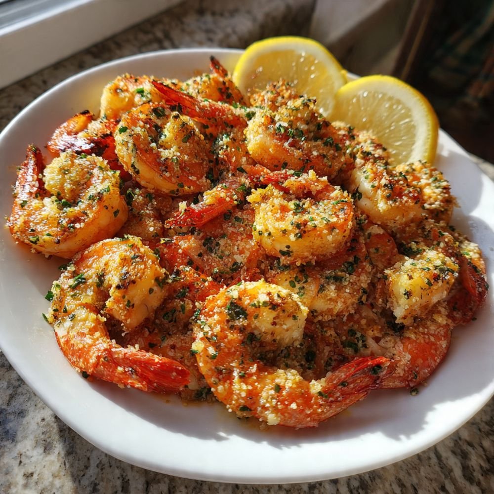 Garlic Parmesan Roasted Shrimp