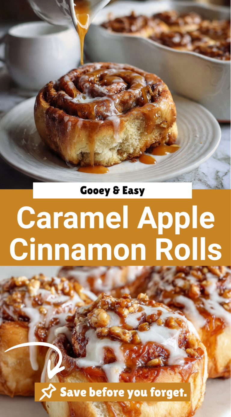 Caramel Apple Cinnamon Rolls
