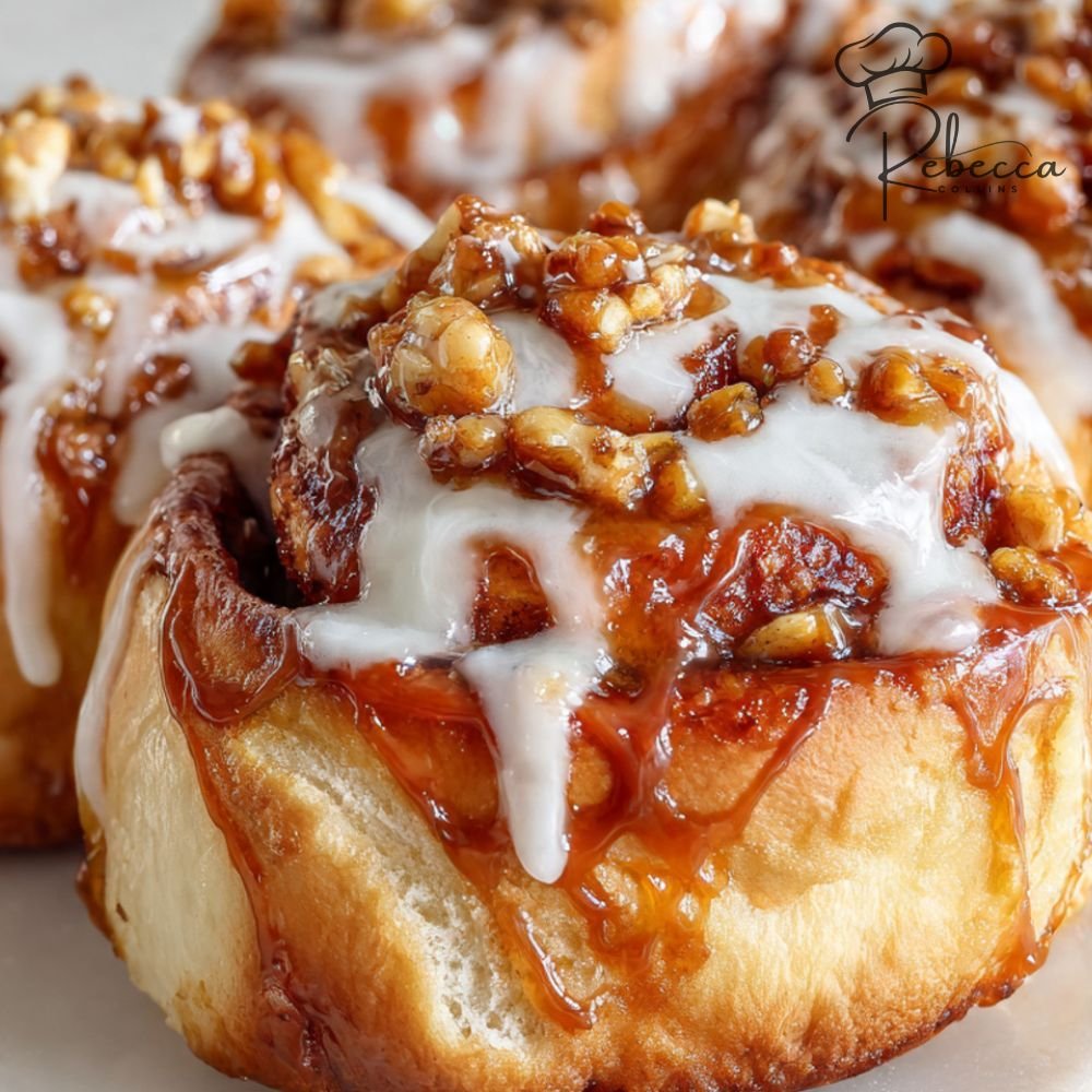 Caramel Apple Cinnamon Rolls
