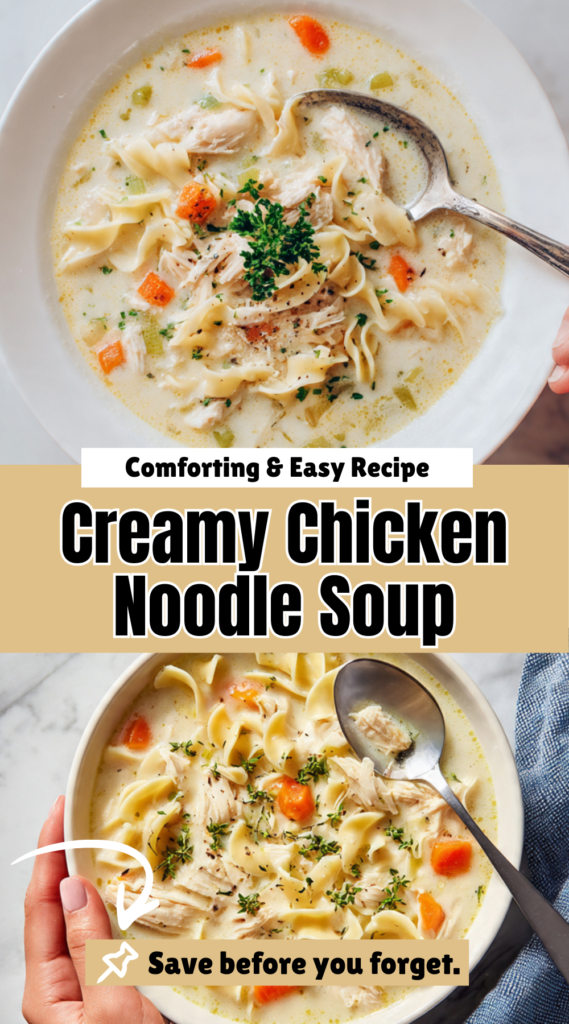 Creamy Chicken Noodle Soup