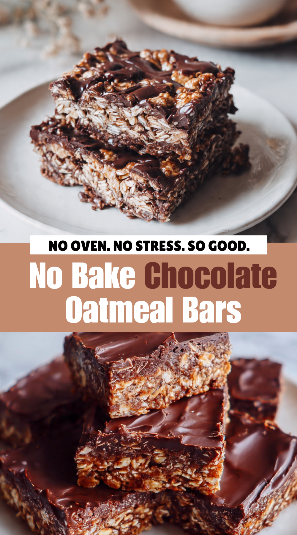 No Bake Chocolate Oatmeal Bars | HOME TESTED RECIPES