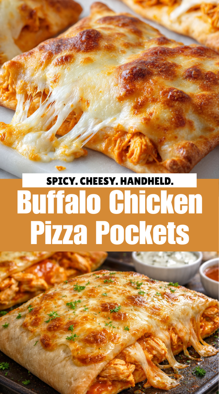 Buffalo Chicken Pizza Pockets