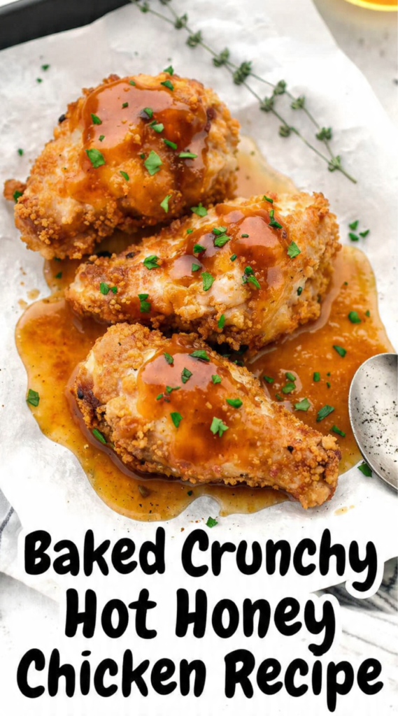 Baked Crunchy Hot Honey Chicken