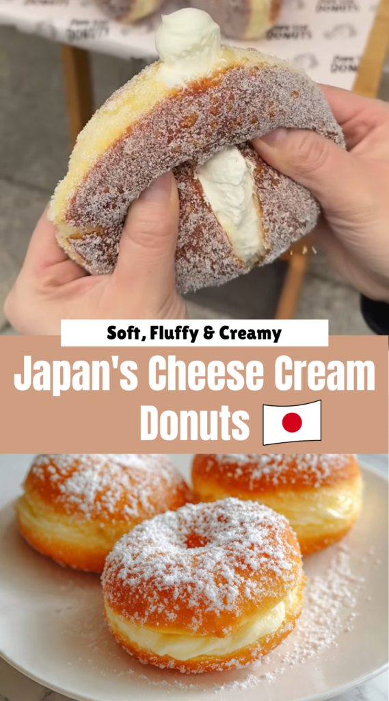 Japan's Cheese Cream Donuts
