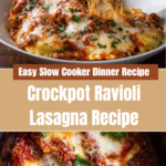 Crockpot Ravioli Lasagna