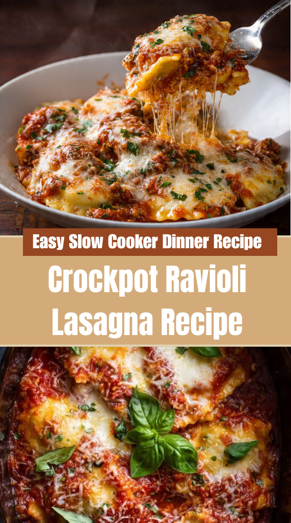 Crockpot Ravioli Lasagna