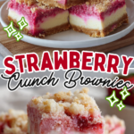 Strawberry Crunch Brownies
