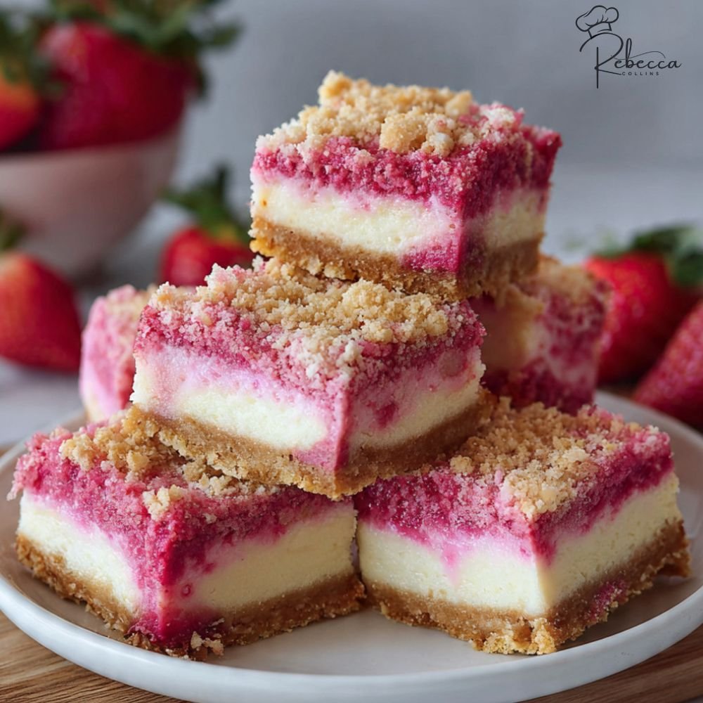 Strawberry Crunch Brownies